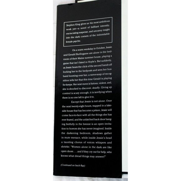 1992 First Edition Gerald's Game By Stephen King Hardcover Book Suspense - Picture 4 of 10